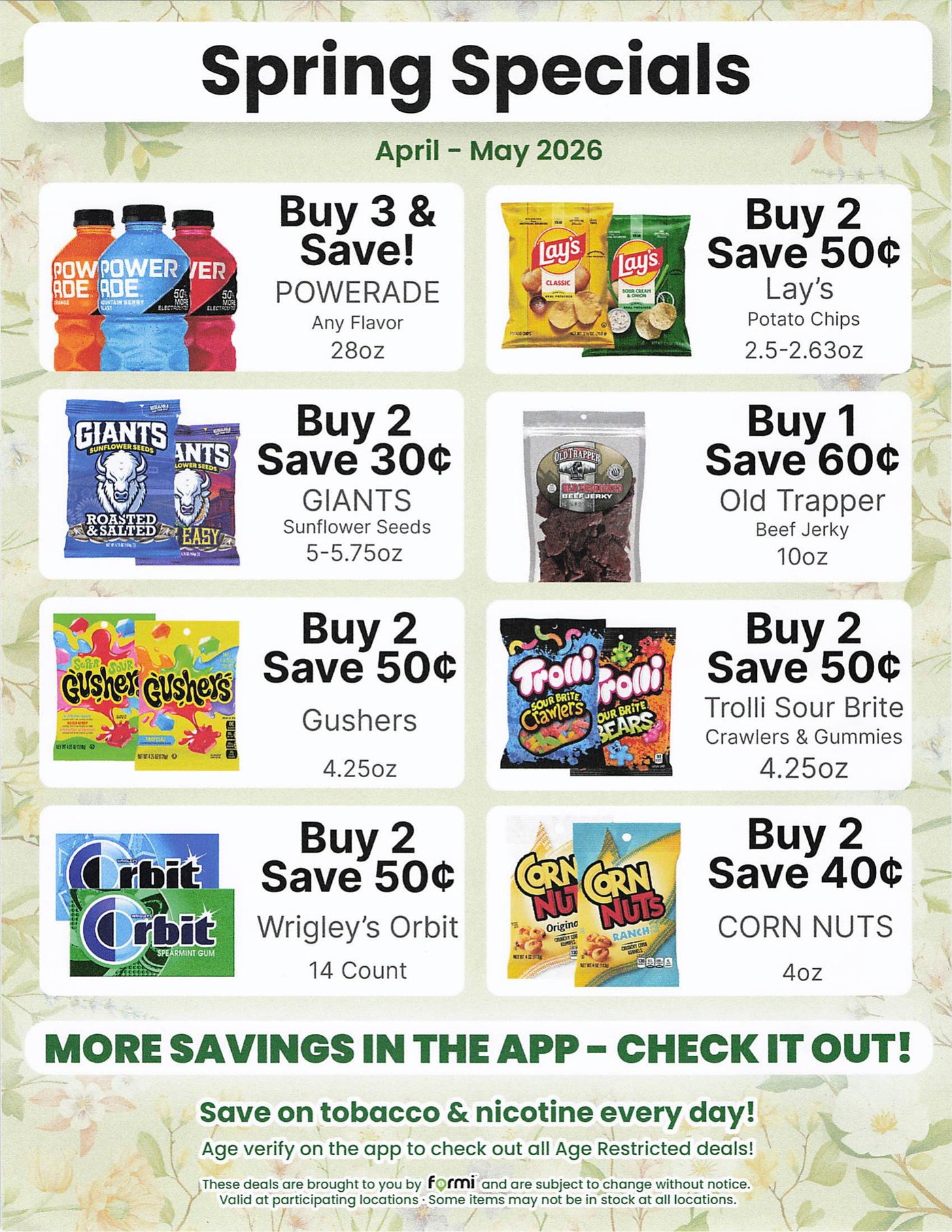 Patron Points Monthly Flyer